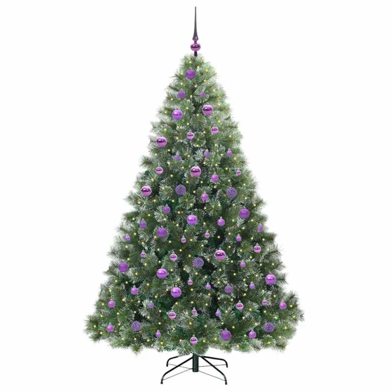 Dirbtinė Kalėdų eglutė su 300 LED Žalia 180 cm PE ir PVC