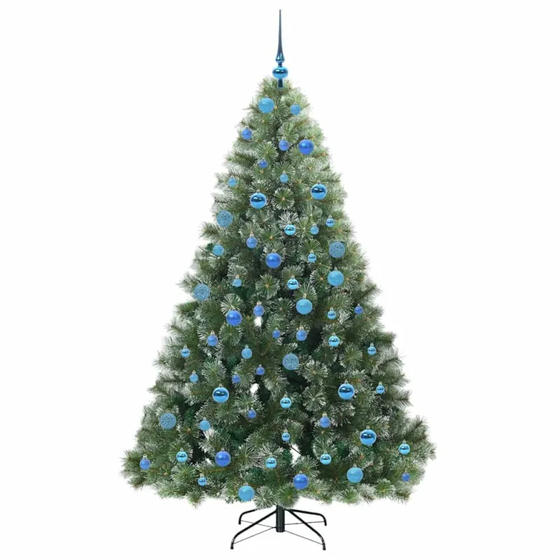 Dirbtinė Kalėdų eglutė su 300 LED Žalia 180 cm PE ir PVC