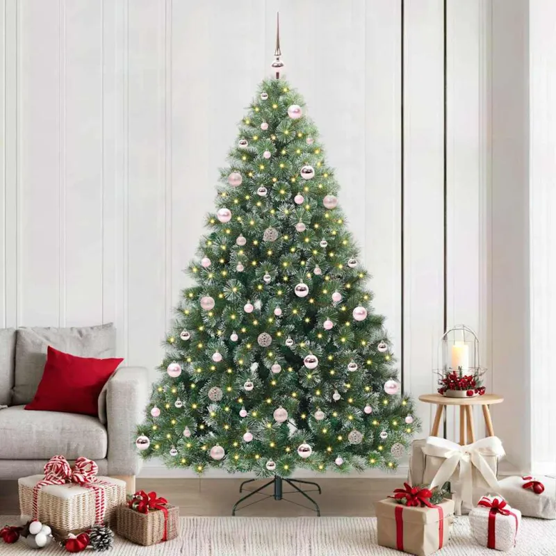 Dirbtinė Kalėdų eglutė su 300 LED Žalia 210 cm PE ir PVC