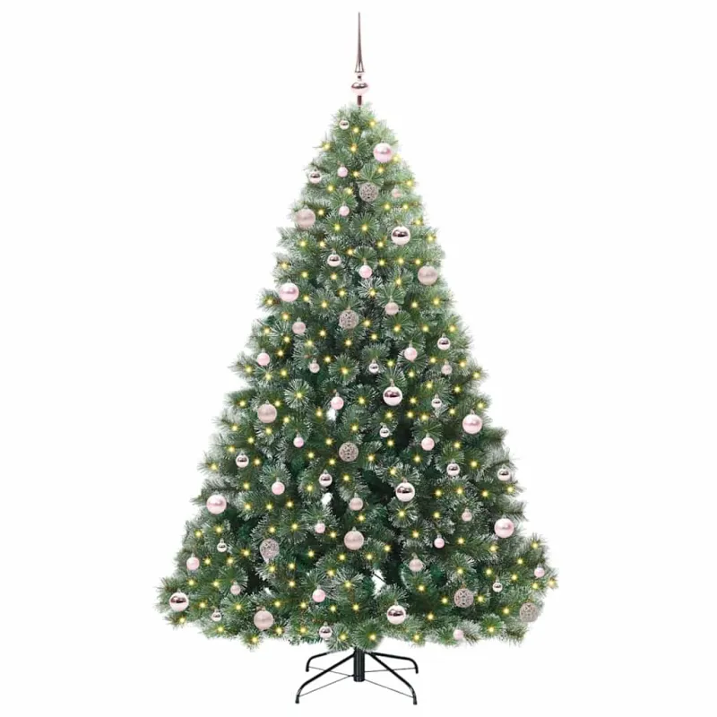 Dirbtinė Kalėdų eglutė su 300 LED Žalia 210 cm PE ir PVC