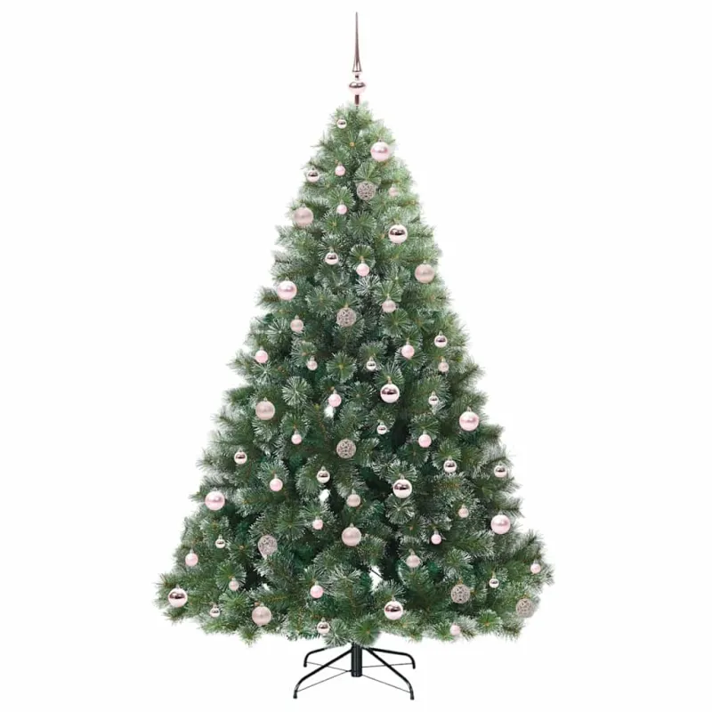 Dirbtinė Kalėdų eglutė su 300 LED Žalia 210 cm PE ir PVC