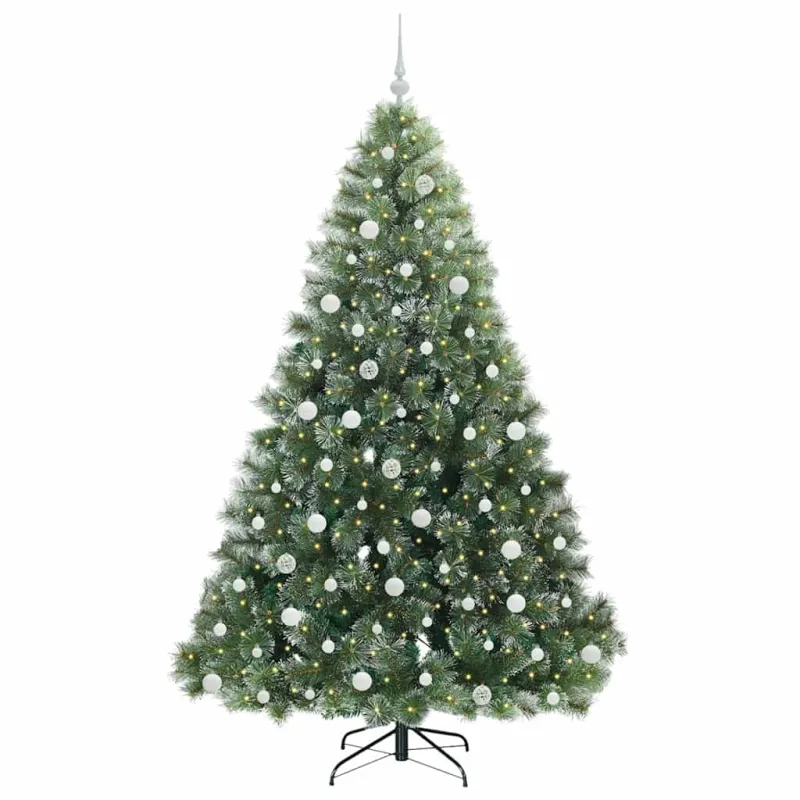Dirbtinė Kalėdų eglutė su 300 LED Žalia 210 cm PE ir PVC