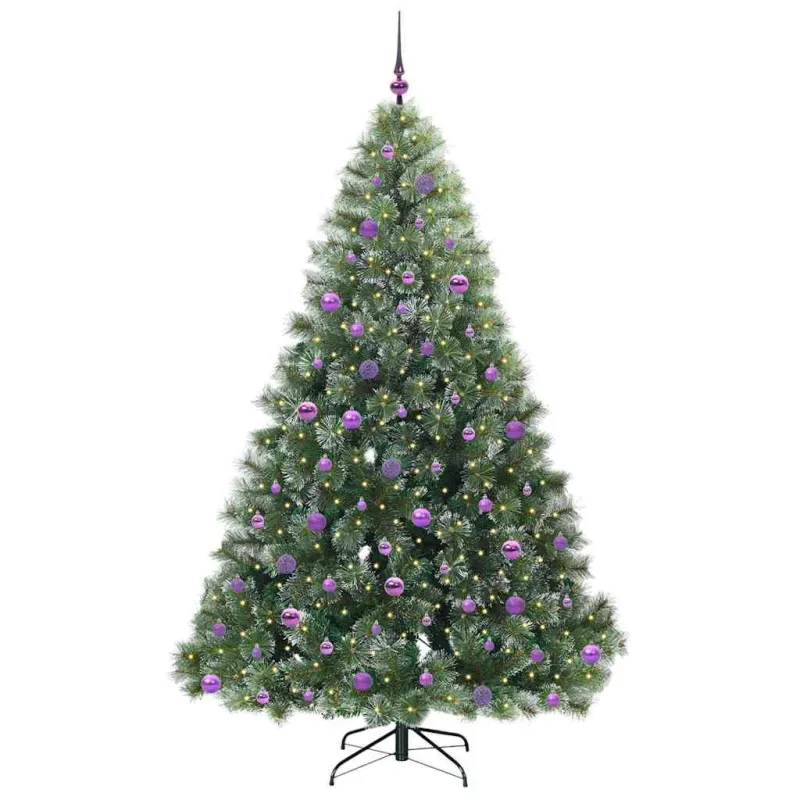 Dirbtinė Kalėdų eglutė su 300 LED Žalia 210 cm PE ir PVC