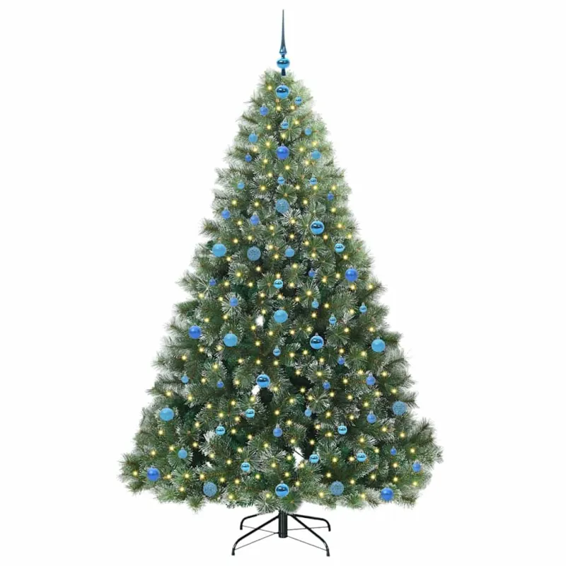 Dirbtinė Kalėdų eglutė su 300 LED Žalia 210 cm PE ir PVC