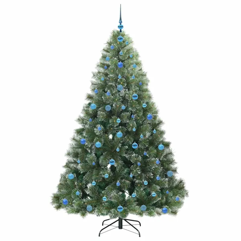 Dirbtinė Kalėdų eglutė su 300 LED Žalia 210 cm PE ir PVC