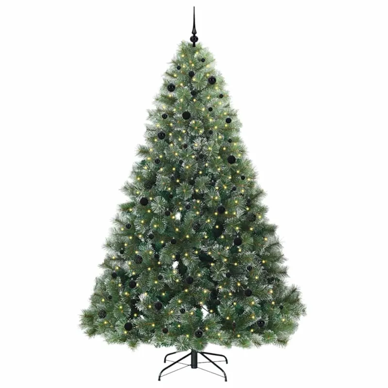 Dirbtinė Kalėdų eglutė su 300 LED Žalia 240 cm PE ir PVC