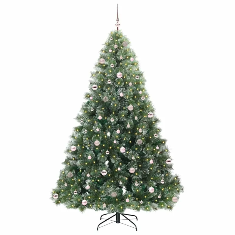 Dirbtinė Kalėdų eglutė su 300 LED Žalia 240 cm PE ir PVC