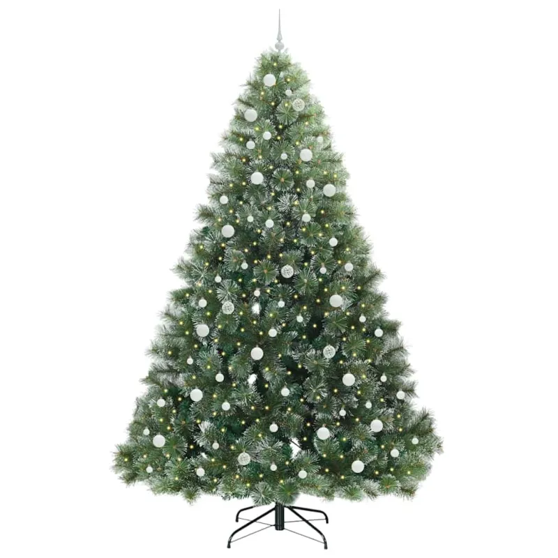 Dirbtinė Kalėdų eglutė su 300 LED Žalia 240 cm PE ir PVC