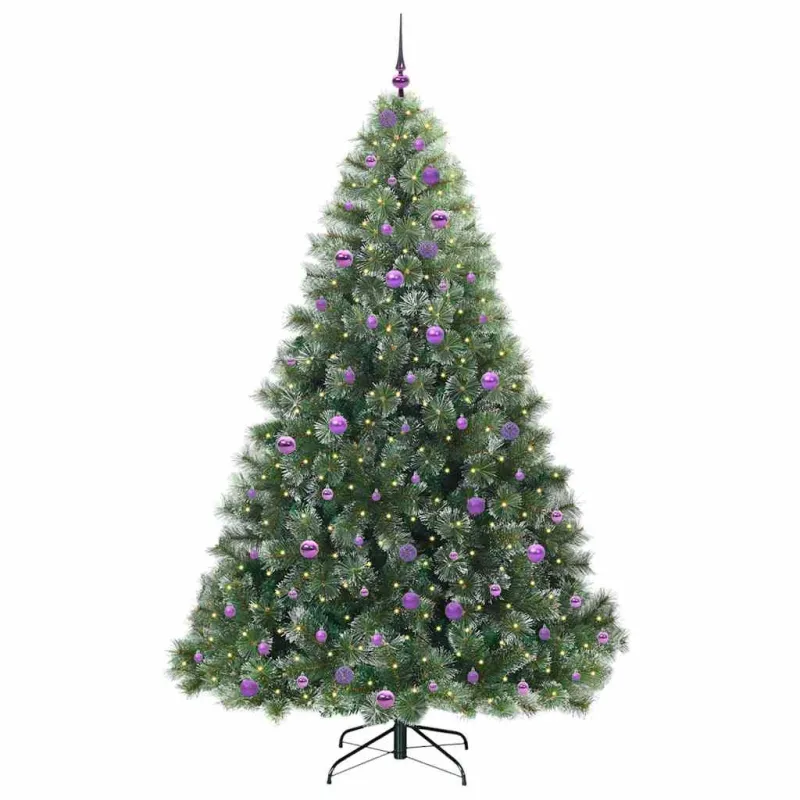 Dirbtinė Kalėdų eglutė su 300 LED Žalia 240 cm PE ir PVC