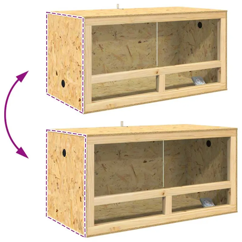 Terariumas Ruda 100 x 50 x 100 cm OSB