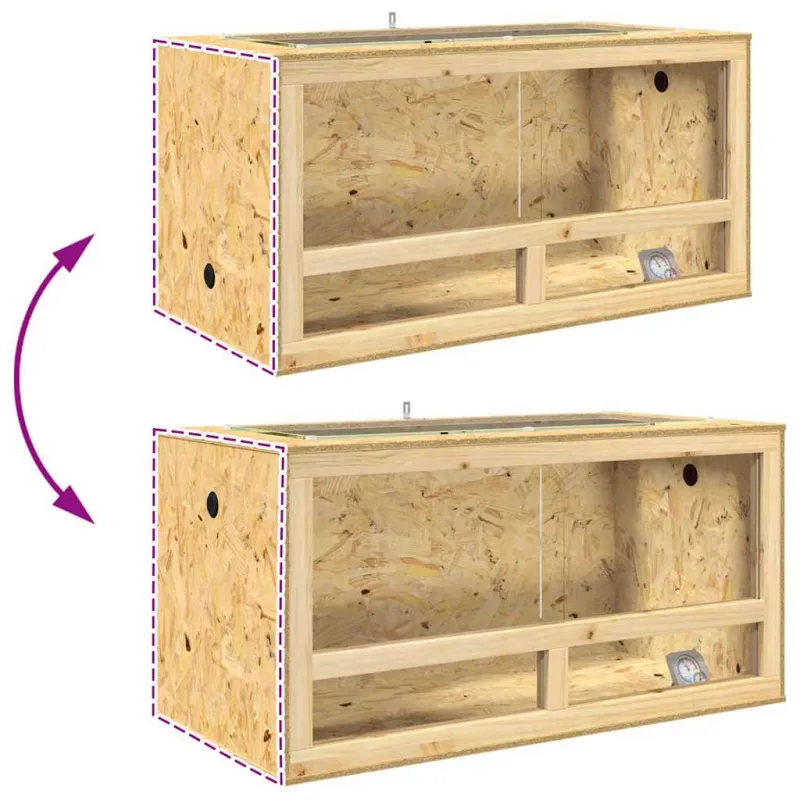 Terariumas Ruda 100 x 50 x 100 cm OSB