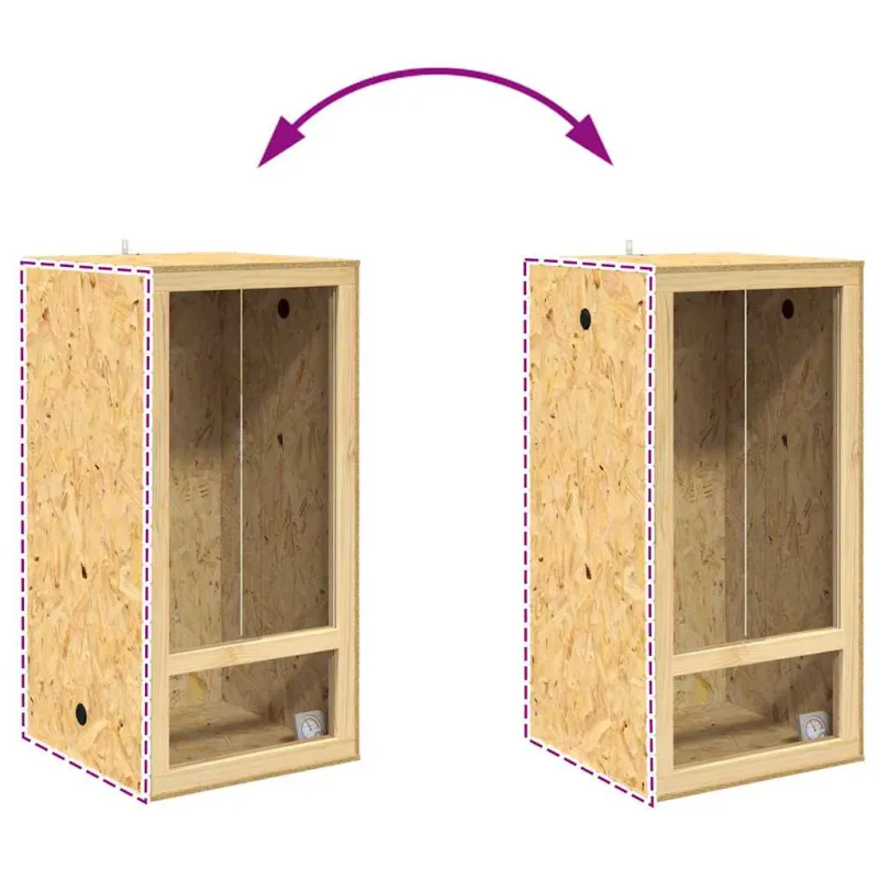 Terariumas Ruda 50 x 50 x 150 cm OSB