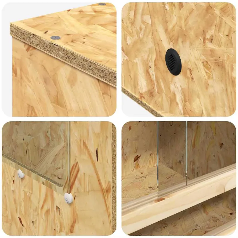 Terariumas Ruda 50 x 50 x 130 cm OSB