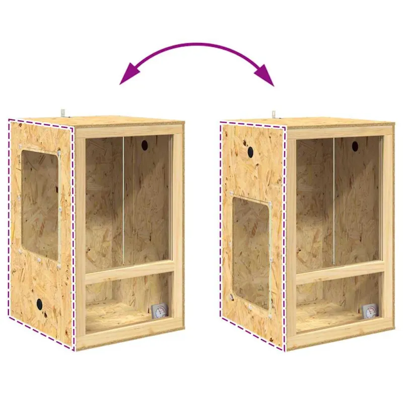 Terariumas Ruda 50 x 50 x 130 cm OSB