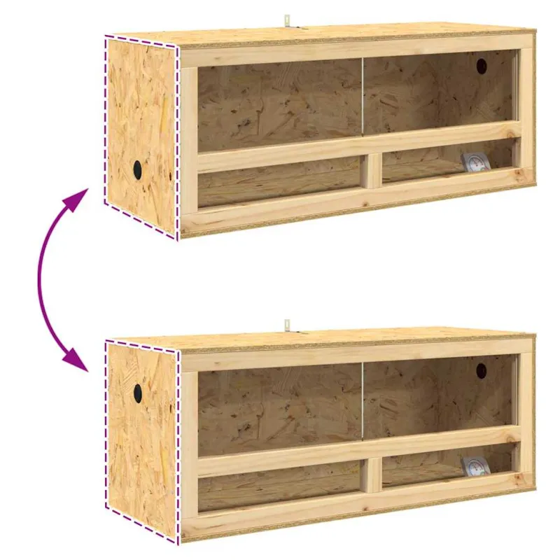 Terariumas Ruda 100 x 40 x 90 cm OSB