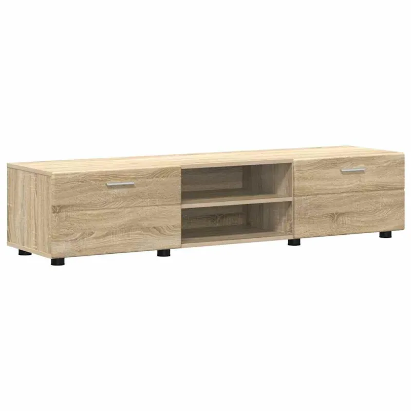 TV spintelių komplektas su stalčių FLORIN 3 pcs Sonoma ąžuolas