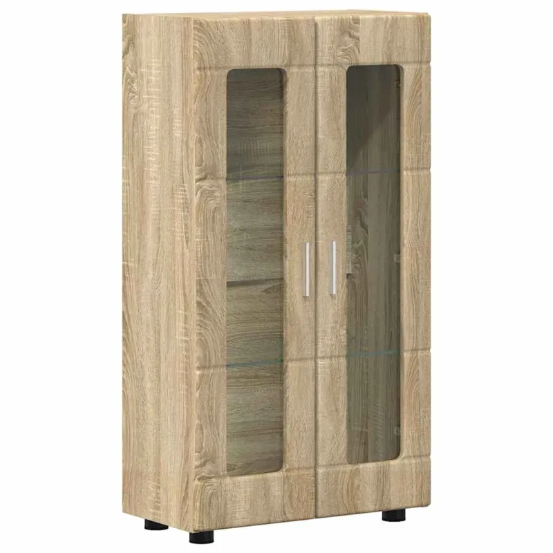 TV spintelių komplektas su stalčių FLORIN 3 pcs Sonoma ąžuolas
