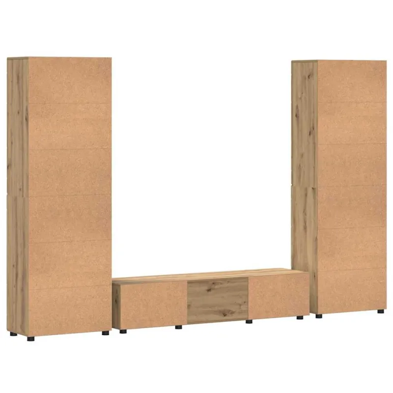 TV spintelių komplektas FLORIN 3 pcs Amatininkų ąžuolas