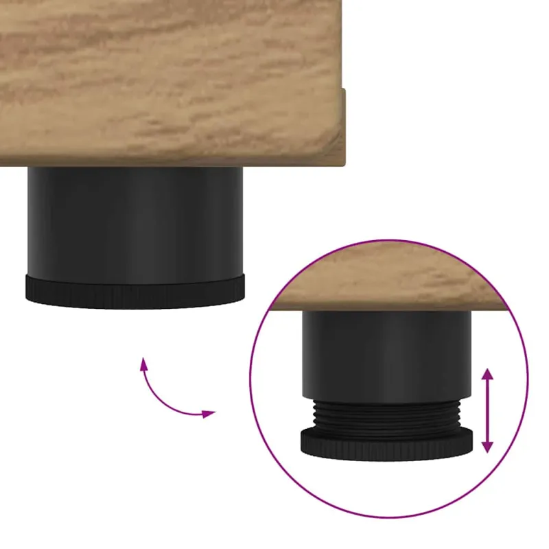 TV spintelių komplektas FLORIN 3 pcs Amatininkų ąžuolas