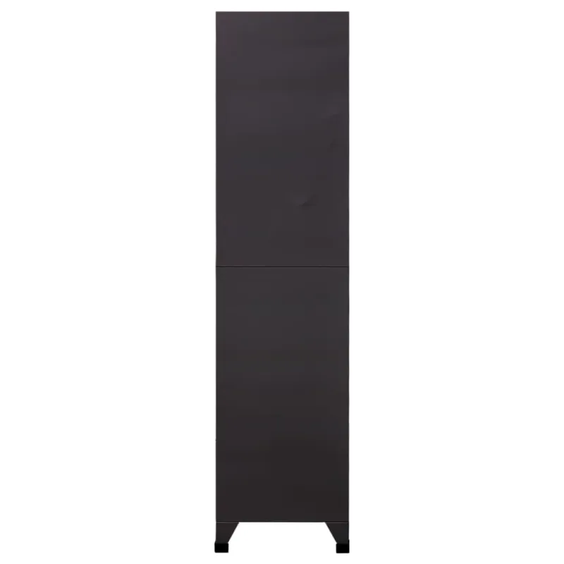 Persirengimo spintelė, antracito/balta, 90x45x180cm, plienas