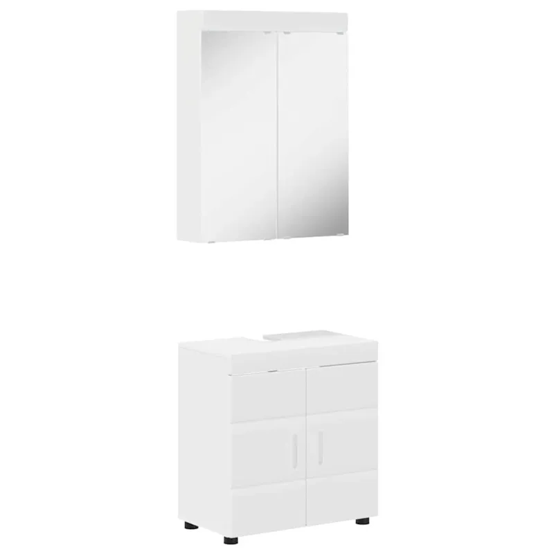 Vonios baldų rinkinys TULUM 2 pcs Balta 60 x 34 x 63 cm