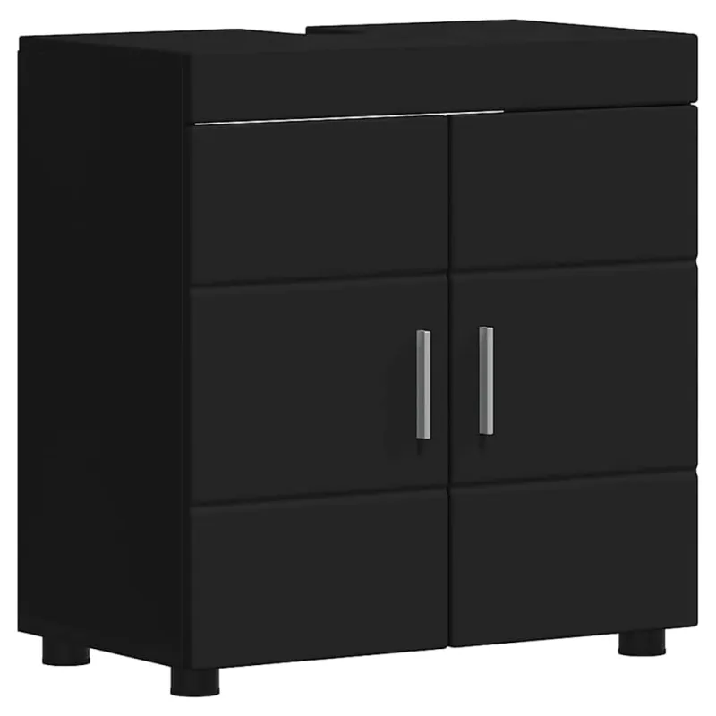Vonios baldų rinkinys TULUM 2 pcs Juoda 60 x 34 x 63 cm