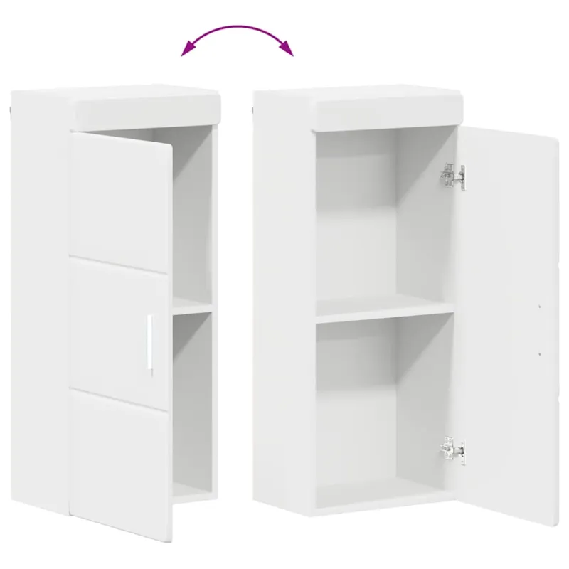 Vonios baldų rinkinys TULUM 4 pcs Balta 60 x 34 x 63 cm