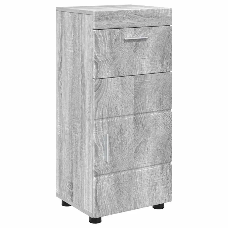 Vonios baldų rinkinys TULUM 4 pcs Pilkas Sonoma 60 x 34 x 63 cm