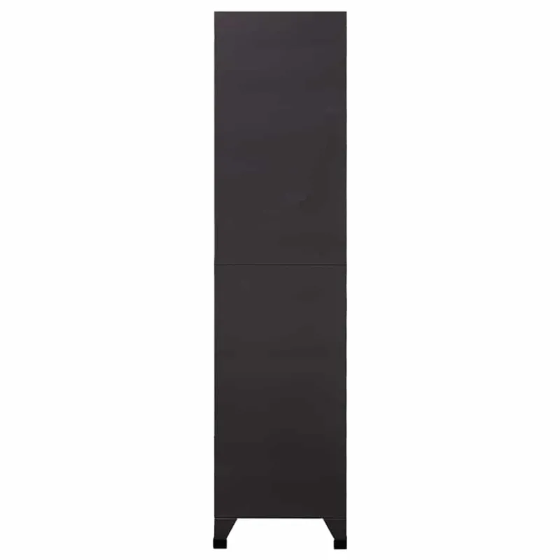 Persirengimo spintelė, antracito/balta, 90x40x180cm, plienas
