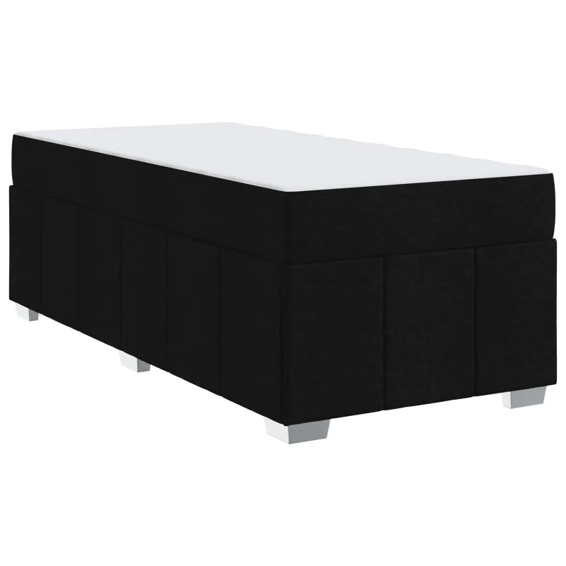 Lovos rėmas su čiužiniu Juoda 80 x 200 cm audinys
