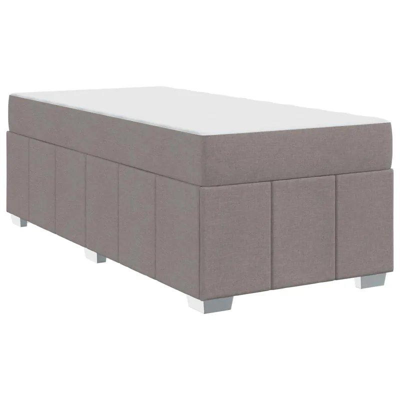Lovos rėmas su čiužiniu Taupe 80 x 200 cm audinys