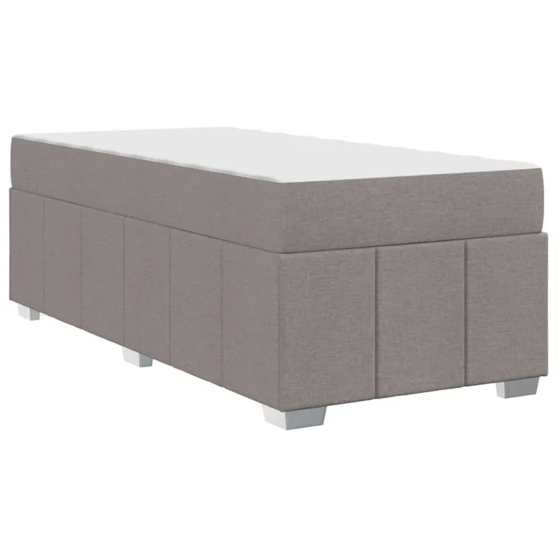 Lovos rėmas su čiužiniu Taupe 80 x 200 cm audinys