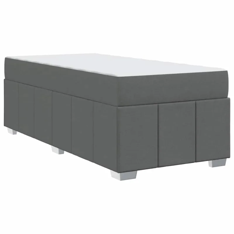 Lovos rėmas su čiužiniu Tamsiai pilka 90 x 200 cm audinys