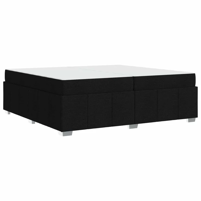 Lovos rėmas su čiužiniu Juoda 200 x 200 cm audinys