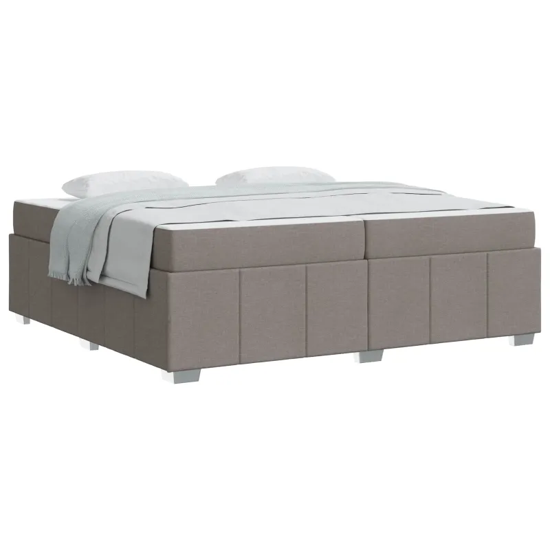 Lovos rėmas su čiužiniu Taupe 200 x 200 cm audinys