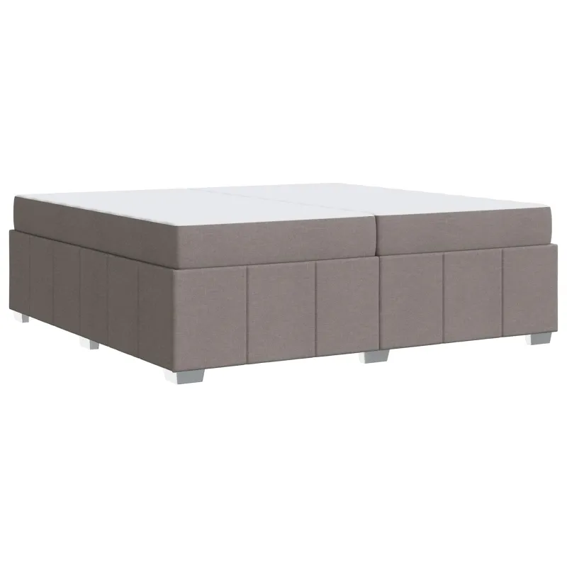 Lovos rėmas su čiužiniu Taupe 200 x 200 cm audinys