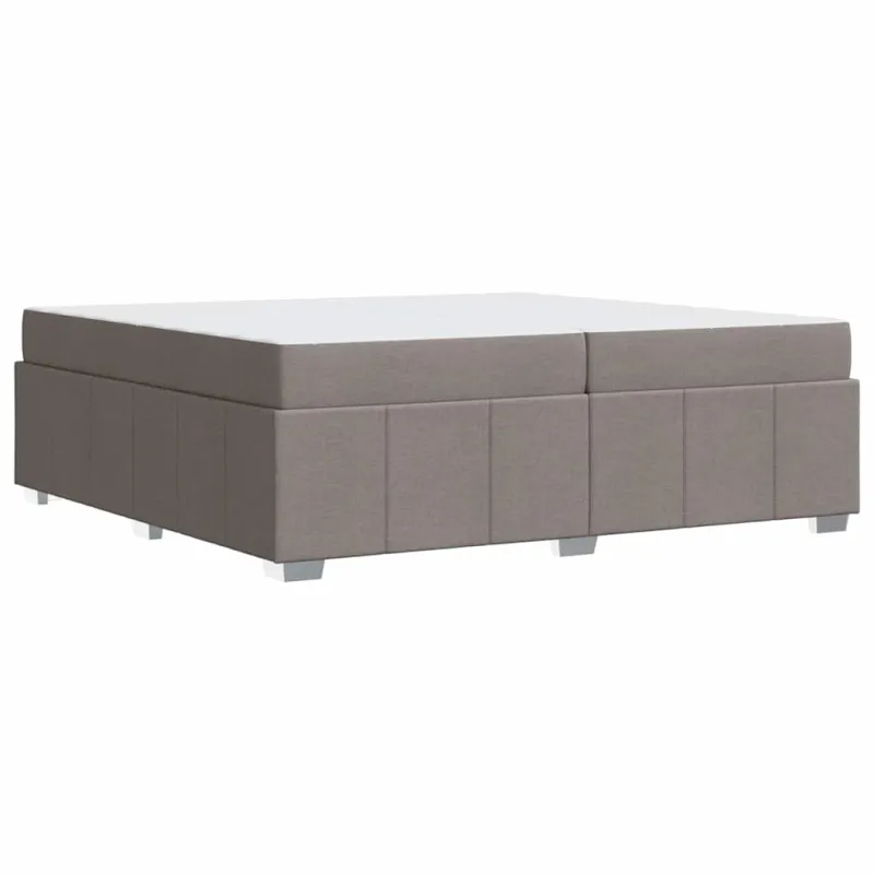 Lovos rėmas su čiužiniu Taupe 200 x 200 cm audinys
