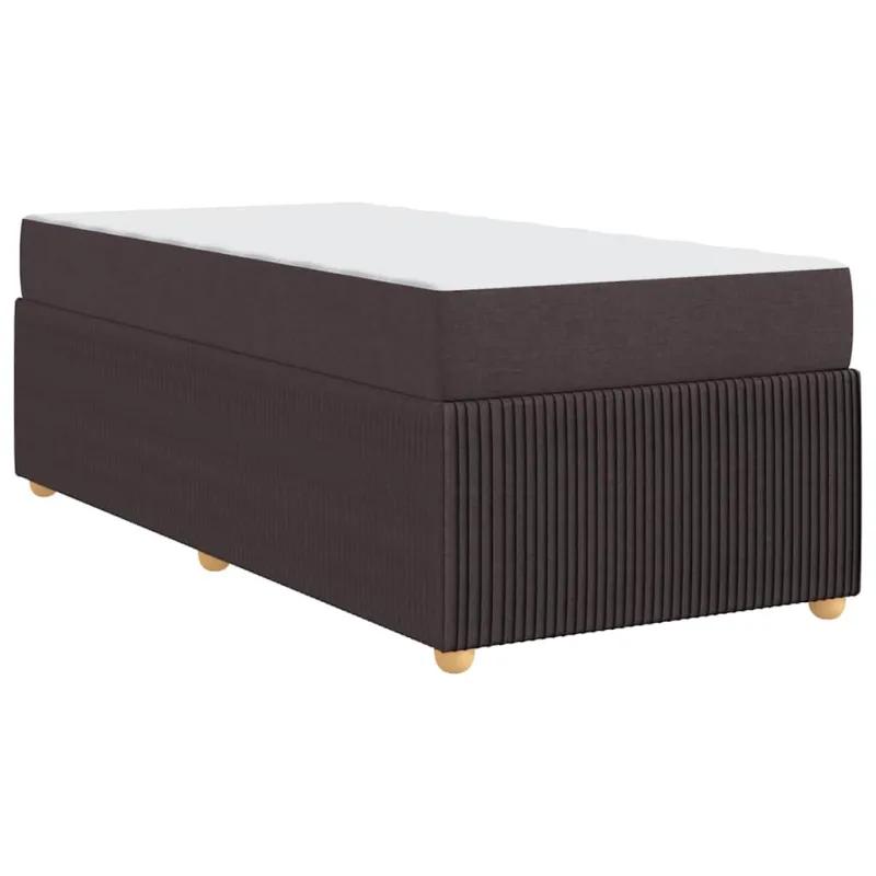 Lovos rėmas su čiužiniu Tamsiai rudas 80 x 200 cm audinys