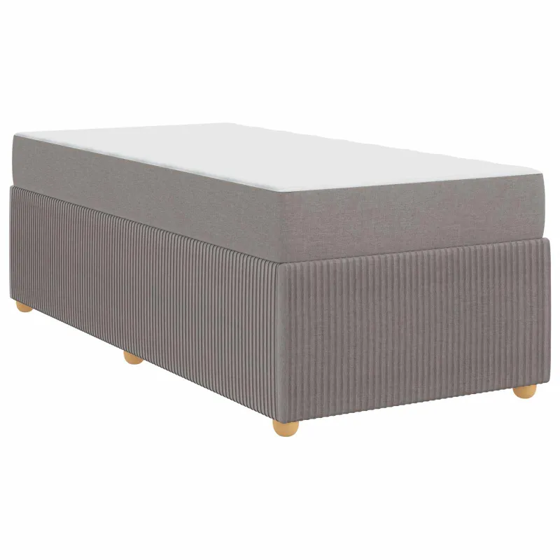 Lovos rėmas su čiužiniu Taupe 80 x 200 cm audinys