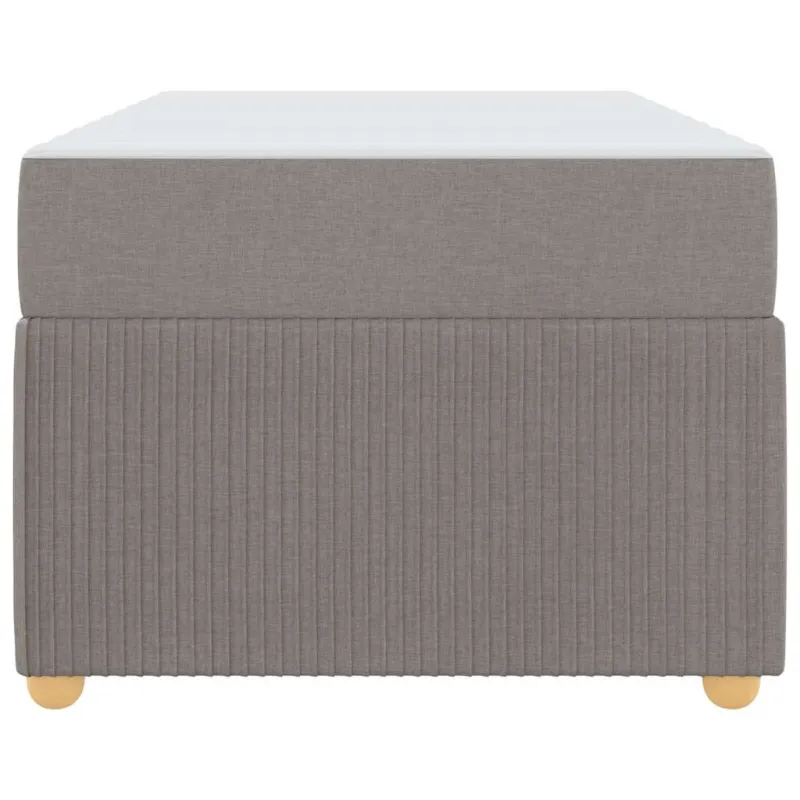 Lovos rėmas su čiužiniu Taupe 90 x 200 cm audinys