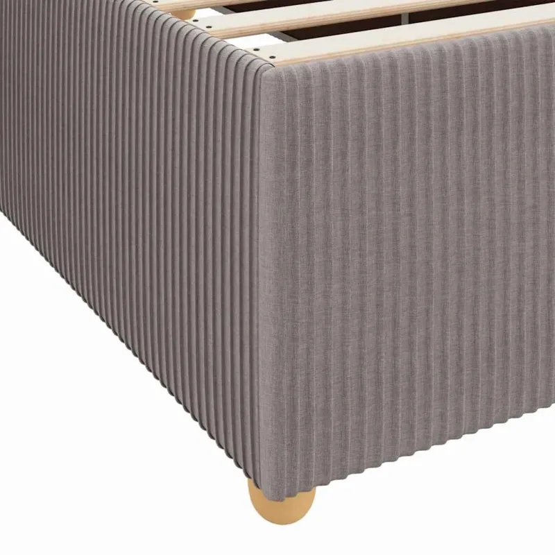Lovos rėmas su čiužiniu Taupe 90 x 200 cm audinys