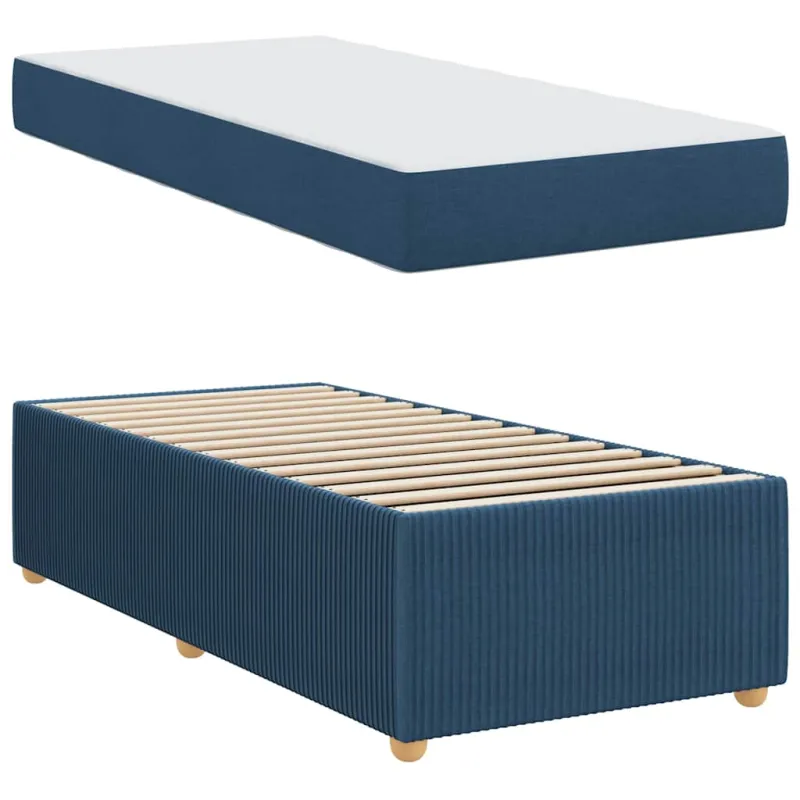 Lovos rėmas su čiužiniu Mėlyna 90 x 200 cm audinys