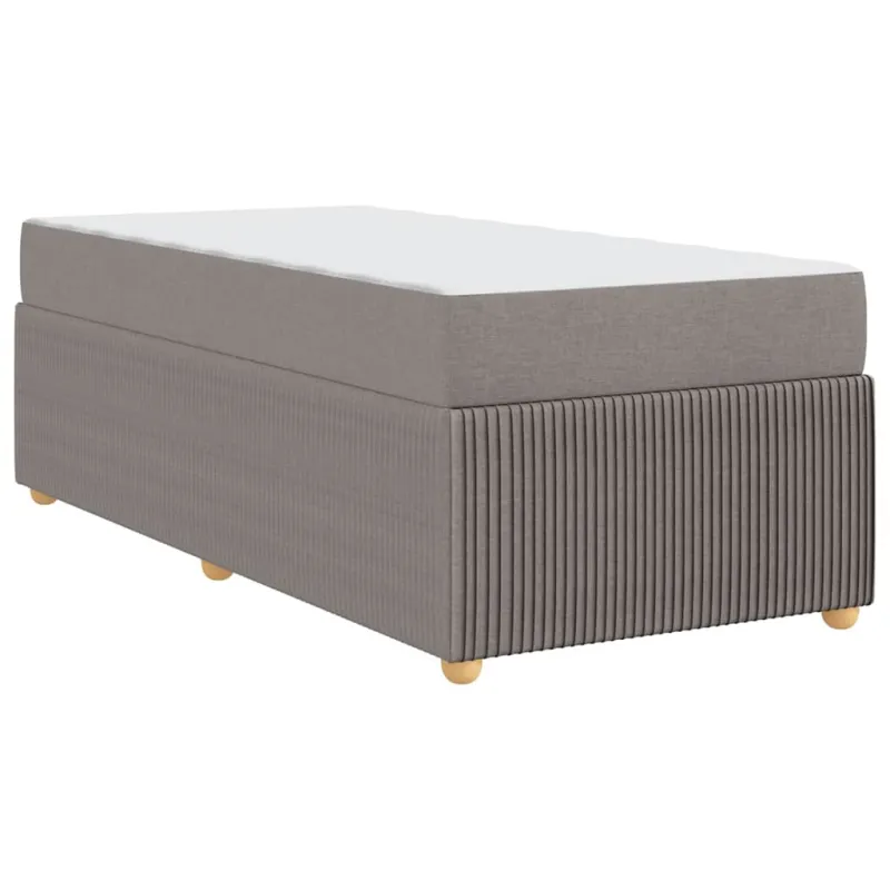 Lovos rėmas su čiužiniu Taupe 100 x 200 cm audinys