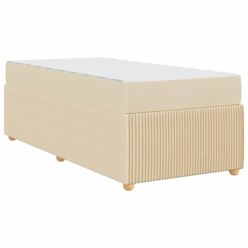 Lovos rėmas su čiužiniu Kreminė 100 x 200 cm audinys