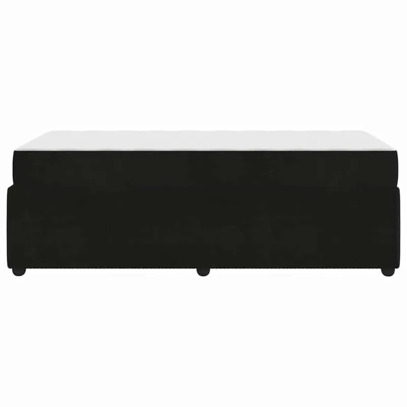 Lovos rėmas su čiužiniu Juoda 100 x 200 cm audinys