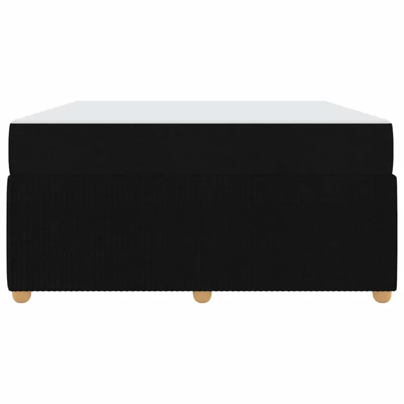 Lovos rėmas su čiužiniu Juoda 160 x 200 cm audinys