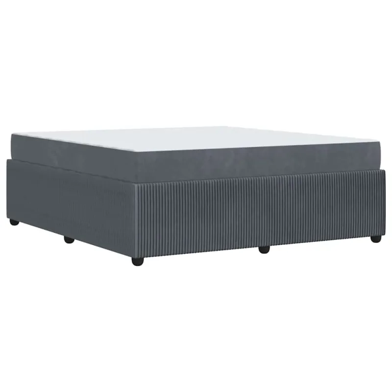 Lovos rėmas su čiužiniu Tamsiai pilka 180 x 200 cm audinys