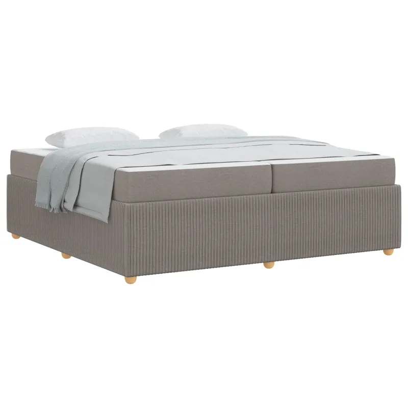 Lovos rėmas su čiužiniu Taupe 200 x 200 cm audinys