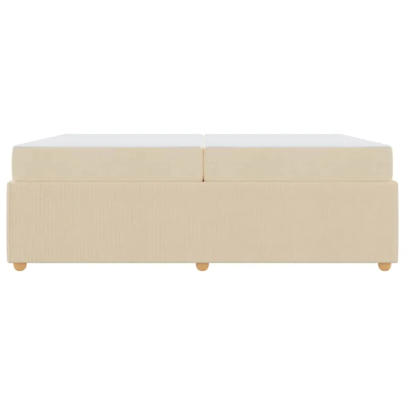 Lovos rėmas su čiužiniu Kreminė 200 x 200 cm audinys