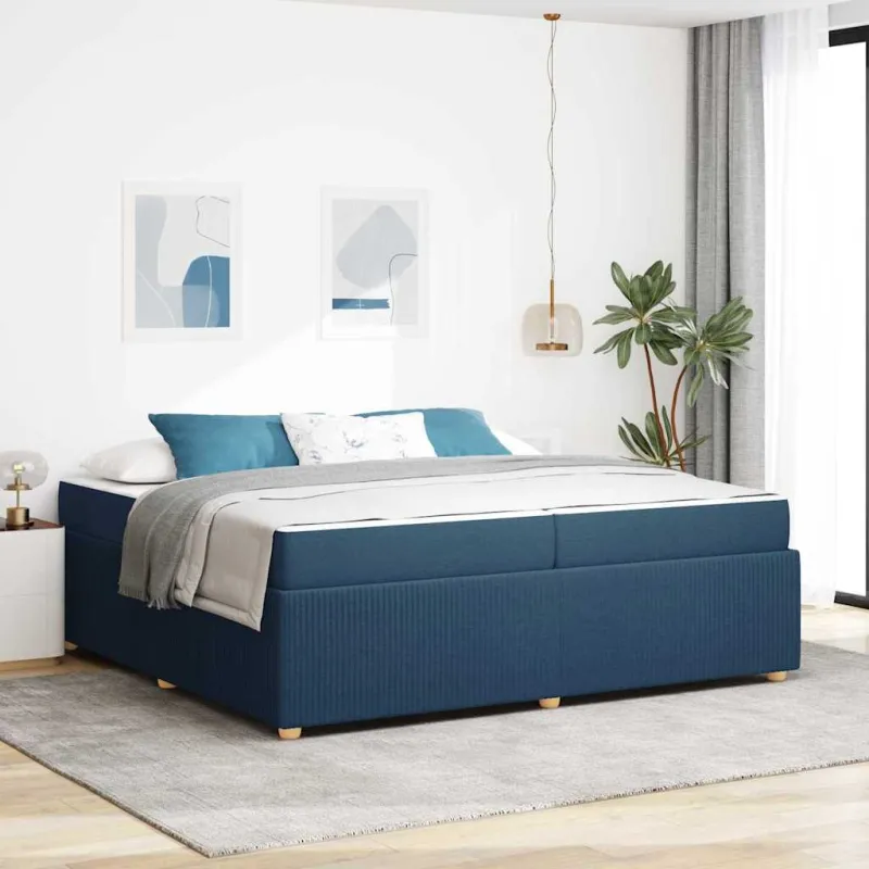 Lovos rėmas su čiužiniu Mėlyna 200 x 200 cm audinys
